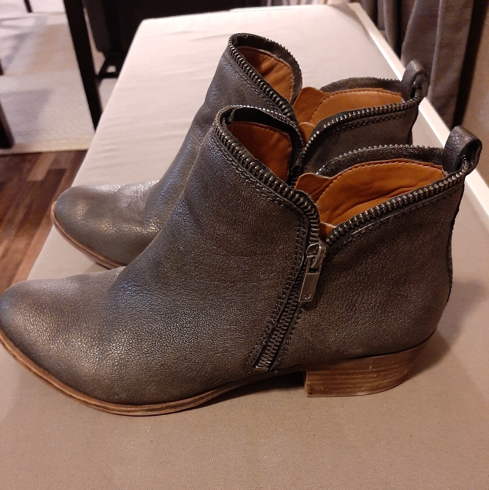 Silver booties